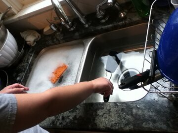 Специалист Акерли советует мыть посуду в чистой раковине